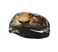 Sports Decorative Sweatband YYHWHJDE Mr. Dancing Tiger Pattern - Stretchable, Breathable, Soft, and Sweat Wicking Headband for Men and Women
