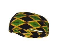 Sports Decorative Sweatband YYHWHJDE Old Jamaican Flag Pattern - Stretchable, Breathable, Soft, and Sweat Wicking Headband for Men and Women