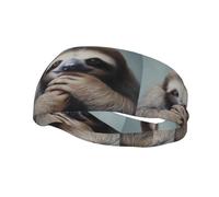 Sports Decorative Sweatband YYHWHJDE Proud sloth Prints - Stretchable, Breathable, Soft, and Sweat Wicking Headband for Men and Women