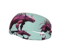 Sports Decorative Sweatband YYHWHJDE Pure background monster Prints - Stretchable, Breathable, Soft, and Sweat Wicking Headband for Men and Women