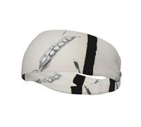 Sports Decorative Sweatband YYHWHJDE Quiet Peas Pictures Pattern - Stretchable, Breathable, Soft, and Sweat Wicking Headband for Men and Women