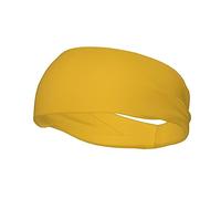Sports Decorative Sweatband YYHWHJDE Solid color gold Prints - Stretchable, Breathable, Soft, and Sweat Wicking Headband for Men and Women