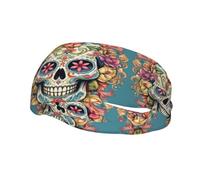 Sports Decorative Sweatband YYHWHJDE Sugar Skull Print Prints - Stretchable, Breathable, Soft, and Sweat Wicking Headband for Men and Women