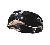 Sports Decorative Sweatband YYHWHJDE Vulture On The Rock Pattern - Stretchable, Breathable, Soft, and Sweat Wicking Headband for Men and Women