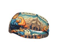 Sports Decorative Sweatband YYHWHJDE We Can Do It Pattern - Stretchable, Breathable, Soft, and Sweat Wicking Headband for Men and Women