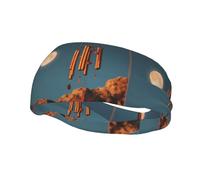 Sports Decorative Sweatband YYHWHJDE Wind Chimes Under The Moon Pattern - Stretchable, Breathable, Soft, and Sweat Wicking Headband for Men and Women