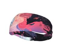 Sports Decorative Sweatband YYHWHJDE yin yang sky Pattern - Stretchable, Breathable, Soft, and Sweat Wicking Headband for Men and Women