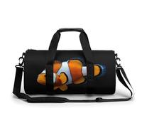 Sports Duffel Bag Clown Fish Travel Duffel Bag Round Luggage Gym Bags Fitness Bag