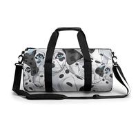 Sports Duffel Bag Dalmatian Puppy Dog Pattern Travel Duffel Bag Round Luggage Gym Bags Fitness Bag