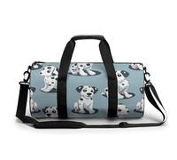 Sports Duffel Bag Dalmatian Puppy Dog Pattern Travel Duffel Bag Round Luggage Gym Bags Fitness Bag