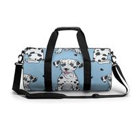Sports Duffel Bag Dalmatian Puppy Dog Pattern Travel Duffel Bag Round Luggage Gym Bags Fitness Bag