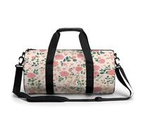 Sports Duffel Bag Floral Flowers Blossom Travel Duffel Bag Round Luggage Gym Bags Fitness Bag
