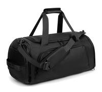 Sports Duffel Bag for Travel Gym Bags for Men and Women with Shoe Compartment Dry and Wet Separation 35L Black(Upgrades)