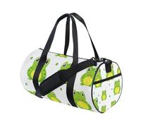 Sports Duffel Bag Gym Bag Travel Duffel Bag Luggage Bag Green Frog for Weekender Sports Vacation Dance