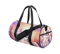 Sports Duffel Bag Gym Bag Travel Duffel Bag Luggage Bag Siberian Husky for Weekender Sports Vacation Dance