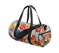 Sports Duffel Bag Gym Bag Travel Duffel Bag Luggage Bag Vibrant California Poppies for Weekender Sports Vacation Dance