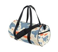 Sports Duffel Bag Gym Bag Travel Duffel Bag Luggage Bag Walrus and Fish Sea Stars for Weekender Sports Vacation Dance