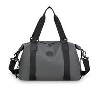Sports Duffle Bag, 20L Waterproof Gym Bag for Men and Women, Travel Backpack Weekender Overnight Carry On Bag with Dry Wet Separation Pocket (Grey)