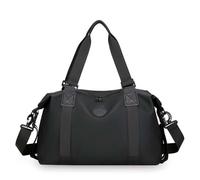 Sports Duffle Bag, 20L Waterproof Gym Bag for Men and Women, Travel Backpack Weekender Overnight Carry On Bag with Dry Wet Separation Pocket (Black)