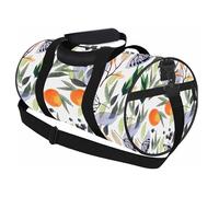 Sports Duffle Bag Watercolor Orange Leaves Men Women Weekender Bag for Traveling Tote Gym Bag Large Duffle Bag