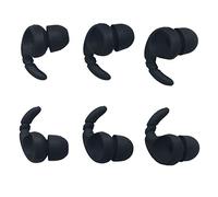 Sports Earbuds Tips Replacement Ear Fins Wingtips Noise Isolation Replacement Eartips Adapters for in Ear Earphones 4mm to 6mm Nozzle Attachment 3 Pairs Left & Right, Balck