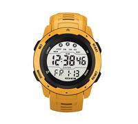 Sports Electronic Luminous Multifunctional Watch for Men, Luminous Alarm WR50M Digital Watch for Outdoor (Yellow)