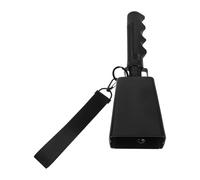 Sports Event Cowbell, 9 Inch Metal Handheld Bell with Wrist Strap