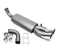 Sports Exhaust 2x76mm DTM High Round Sharp with ABE for Audi 80 90 Coupe Type 89