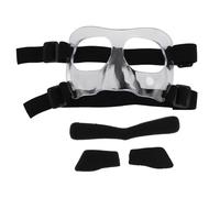 Sports Face Guard, Transparent Nose Guard for Broken Nose Face Shield Protector with 3pcs Foam Padding, Breathable Sports Training Masks for Basketball Soccer Adults Teens