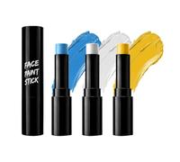Sports Face Paint Crayon - Waterproof Face Coloring Stick, 3g Smudge Resistant Fan Makeup Tool for Stadium Events Football Matches Parties School Spirit Games Cheer Support Use