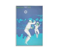 Sports Fencing Scene from The 1972 Munich Games Decorative Painting Canvas Wall Posters And Modern Family Bedroom Decor 24x36inch(60x90cm)