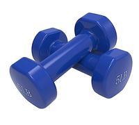 Sports Fitness Equipment Pair Of Dumbbell Dipping Dumbbells Ladies Men's Home Weight Loss Plastic Arm Thin Arm Fitness Equipment(Blue)