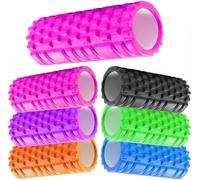Sports Fitness Yoga Massage Tool Foam Roller Pilates Physio Exercise, Muscle Body Massager Trigger Point Rollers Massage Roller for Legs, Back and Arms Pilates & Runners (Pink)