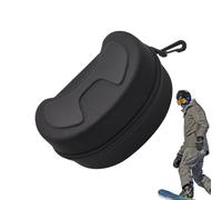 Sports Glasses Storage Holder - Skiing Case EVA Shockproof | Zipped Fabric Protective Bag for Snowboard Goggles | Travel Carry Box for Org