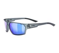 Uvex Sportstyle 233 Polarvision Mirrored Sunglasses Grey Mirror Blue/CAT3 Mirror Blue/CAT3 Smoke Matte