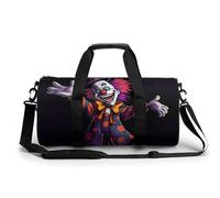 Sports Gym Bag for Men Women Cute Cartoon Clown Travel Gym Bag Cylindrical Workout Bag Lightweight Travel Duffle Bag for Basketball Football Weekender, style, 17.7in/9in/9in