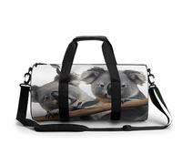 Sports Gym Bag for Men Women Funny Koalas Travel Gym Bag Cylindrical Workout Bag Lightweight Travel Duffle Bag for Basketball Football Weekender, style, 17.7in/9in/9in