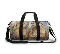 Sports Gym Bag for Men Women Two Prairie Dogs Travel Gym Bag Cylindrical Workout Bag Lightweight Travel Duffle Bag for Basketball Football Weekender, style-19, 17.7in/9in/9in