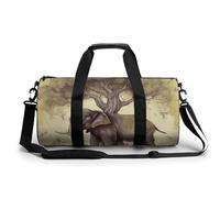 Sports Gym Bag for Women Men Travel Duffel Bag Asian Elephant with Tree Weekender Bag Canvas Carry on Overnight Bag for Travel Swimming Fitness Workout Sports Duffle Bag, style-6, 17.7in/9in/9in