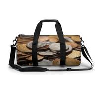 Sports Gym Bag for Women Men Travel Duffel Bag Currency Coin Weekender Bag Canvas Carry on Overnight Bag for Travel Swimming Fitness Workout Sports Duffle Bag, style-3, 17.7in/9in/9in