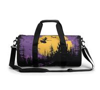 Sports Gym Bag for Women Men Travel Duffel Bag Flowers in The Field Weekender Bag Canvas Carry on Overnight Bag for Travel Swimming Fitness Workout Sports Duffle Bag, style-1-1, 17.7in/9in/9in