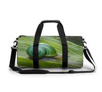 Sports Gym Bag for Women Men Travel Duffel Bag Green Wildlife Animal Snail Weekender Bag Canvas Carry on Overnight Bag for Travel Swimming Fitness Workout Sports Duffle Bag, color, 17.7in/9in/9in
