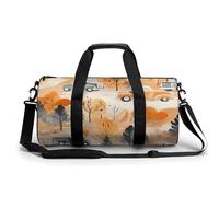 Sports Gym Bag for Women Men Travel Duffel Bag Leaves Outside The Window Weekender Bag Canvas Carry on Overnight Bag for Travel Swimming Fitness Workout Sports Duffle Bag, style-4-1, 17.7in/9in/9in