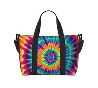 Sports Gym Bag for Women Men Travel Duffel Bag Tote Animal Cute Brown Otters Weekender Bag Canvas Carry on Overnight Bag for Travel Swimming Fitness Workout Sports Duffle Bag, Tie Dye Pattern, One