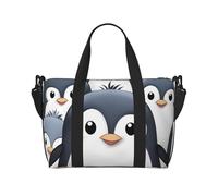 Sports Gym Bag for Women Men Travel Duffel Bag Tote Animals Goat Weekender Bag Canvas Carry on Overnight Bag for Travel Swimming Fitness Workout Sports Duffle Bag, Cute Penguin, One Size
