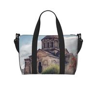 Sports Gym Bag for Women Men Travel Duffel Bag Tote Army Digital Camouflage Weekender Bag Canvas Carry on Overnight Bag for Travel Swimming Fitness Workout Sports Duffle Bag, Armenian Church, One Size