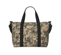 Sports Gym Bag for Women Men Travel Duffel Bag Tote Army Digital Camouflage Weekender Bag Canvas Carry on Overnight Bag for Travel Swimming Fitness Workout Sports Duffle Bag, Army Digital Camouflage,