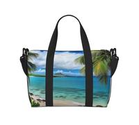 Sports Gym Bag for Women Men Travel Duffel Bag Tote Beach Maui Hawaii Sunset Sea Waves Clouds Weekender Bag Canvas Carry on Overnight Bag for Travel Swimming Fitness Workout Sports Duffle Bag,
