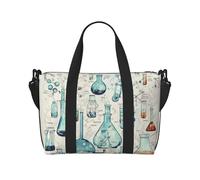 Sports Gym Bag for Women Men Travel Duffel Bag Tote Dollar Sign Money Weekender Bag Canvas Carry on Overnight Bag for Travel Swimming Fitness Workout Sports Duffle Bag, Chemistry Print, One Size