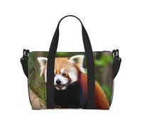 Sports Gym Bag for Women Men Travel Duffel Bag Tote Golf Course Weekender Bag Canvas Carry on Overnight Bag for Travel Swimming Fitness Workout Sports Duffle Bag, Little Red Panda, One Size